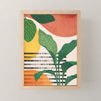 Tropical Garden Leaves 03 Mini Art Print Gallery Image 1