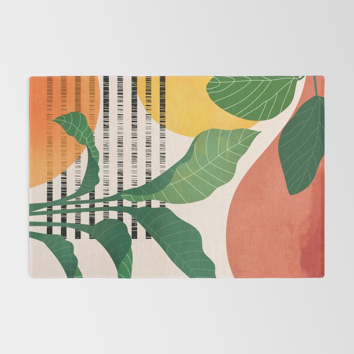 Tropical Garden Leaves 03 Rug Gallery Image 2