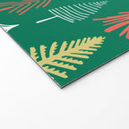 Green christmas pine tree doodle pattern Welcome Mat Gallery Image 2