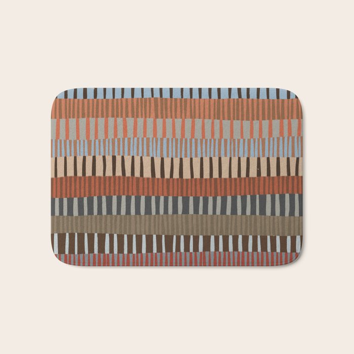 Mix of Stripes #3 Bath Mat Gallery Image 1