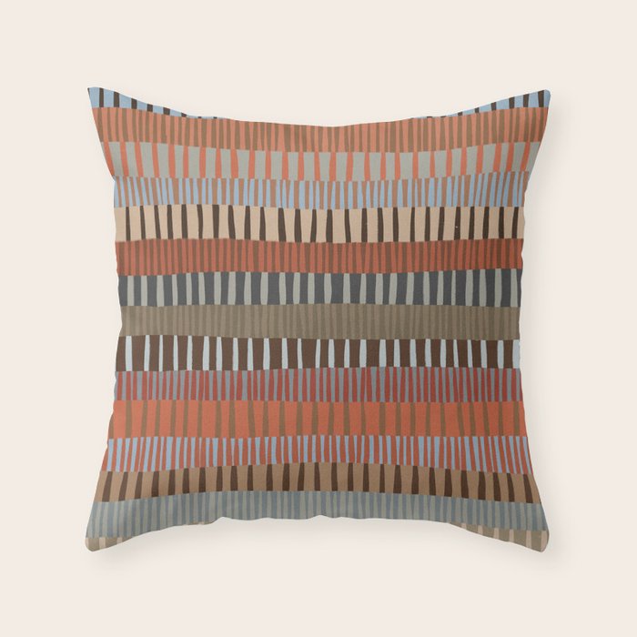 Mix of Stripes #3 Throw Pillow Gallery Image 6