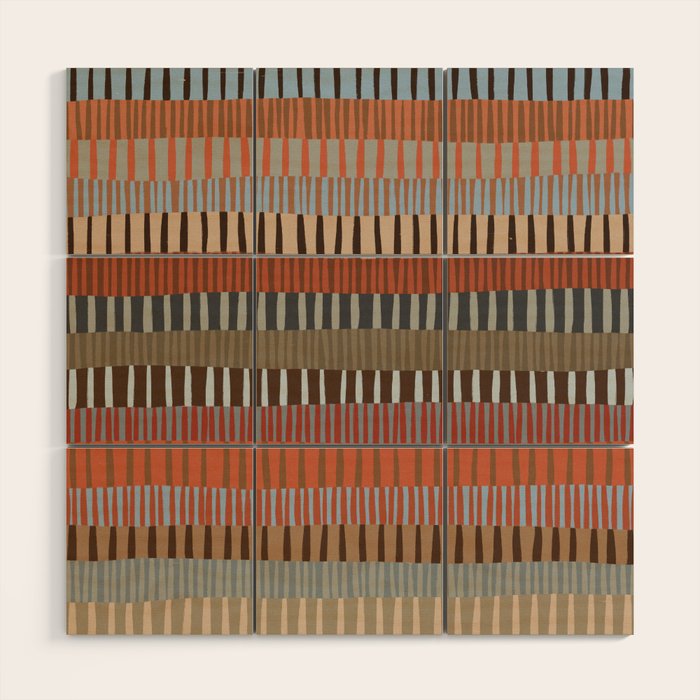 Mix of Stripes #3 Wood Wall Art Gallery Image 1