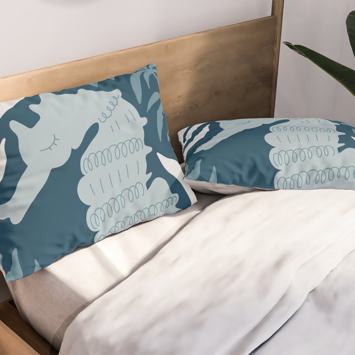 Seahorse Nest - Dark Pillow Sham Gallery Image 2