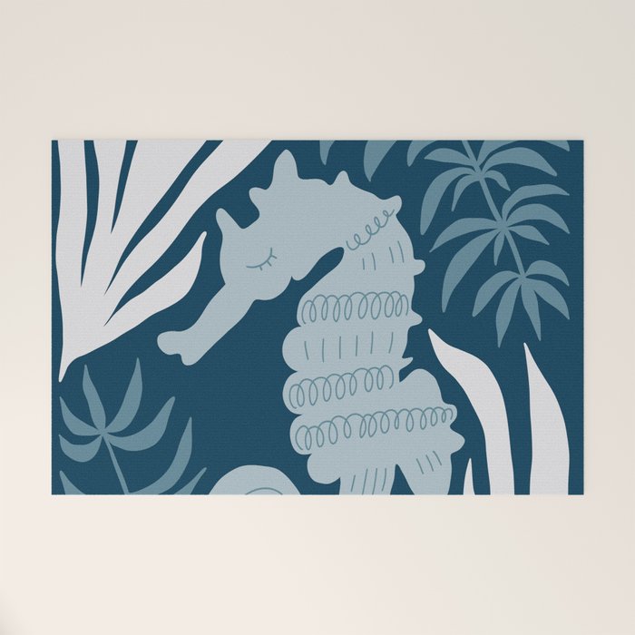 Seahorse Nest - Dark Welcome Mat Gallery Image 1
