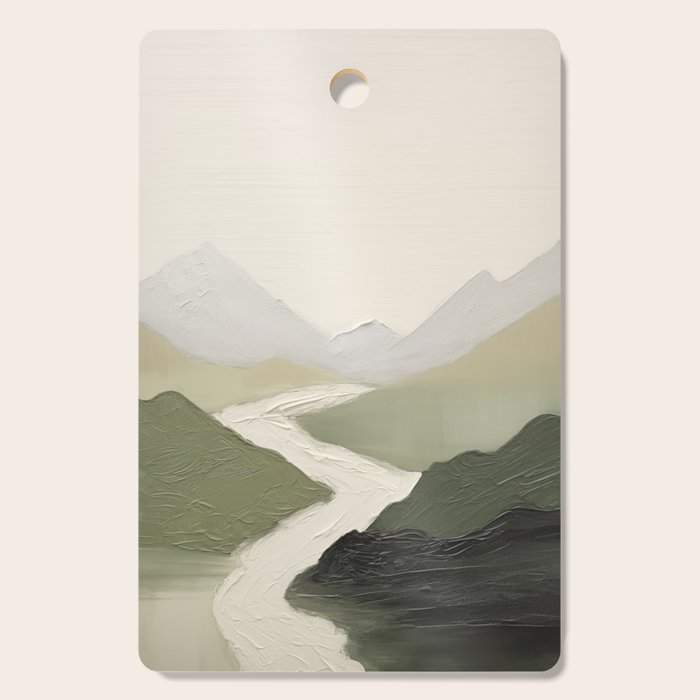 Sage Landscape Painting I Cutting Board Gallery Image 1