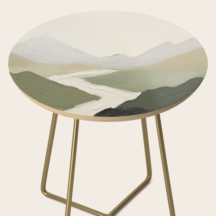 Sage Landscape Painting I Side Table Gallery Image 2