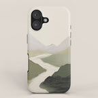 Sage Landscape Painting I iPhone Case Gallery Image 1
