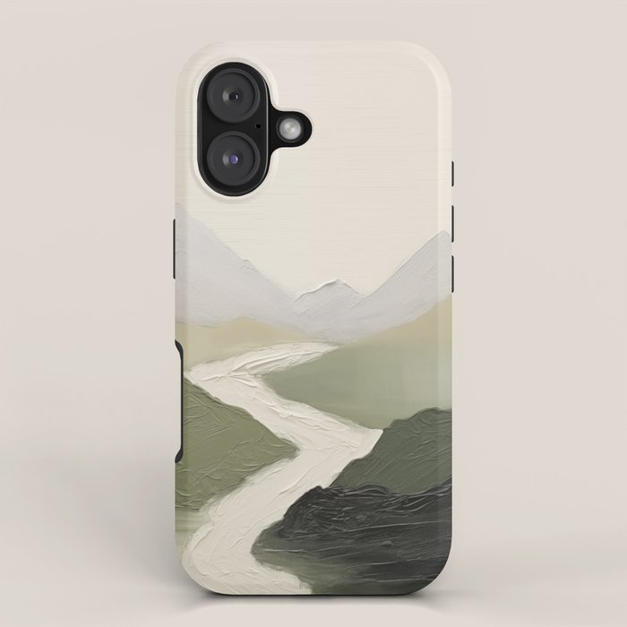 Sage Landscape Painting I iPhone Case Gallery Image 1