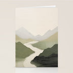 Sage Landscape Painting I Stationery Card Gallery Image 2