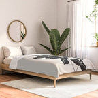 Eucalyptus line art - black Comforter Gallery Image 2