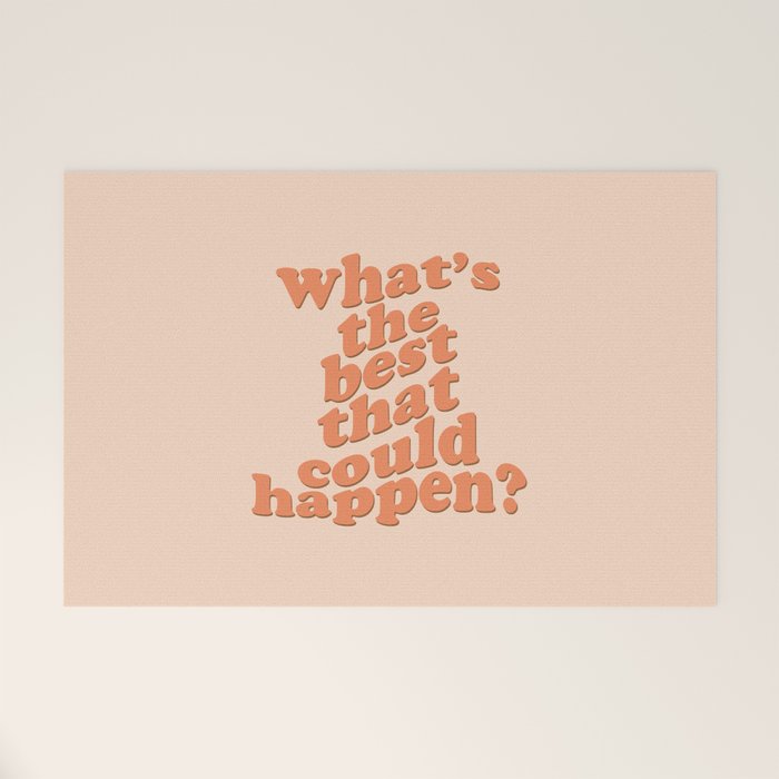 What's The Best That Could Happen Welcome Mat Gallery Image 1