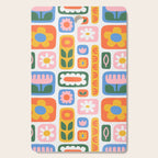 Vintage scandinavian floral art pattern Cutting Board Gallery Image 1