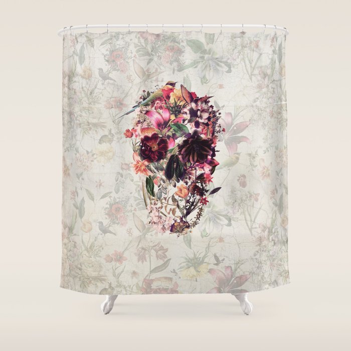 New Skull 2 Shower Curtain Gallery Image 1