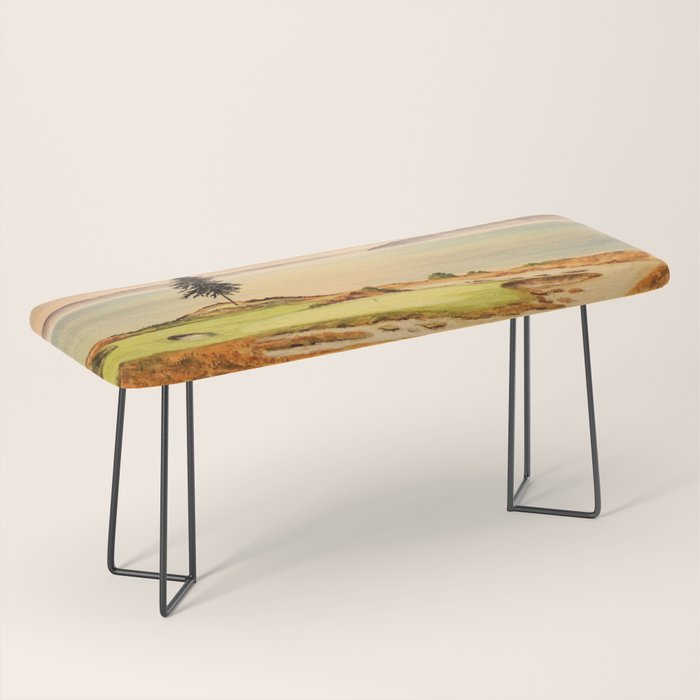 Chambers Bay Golf Course 15th Hole Bench Gallery Image 1