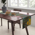 flower Japanese painting Table Runner Gallery Image 2