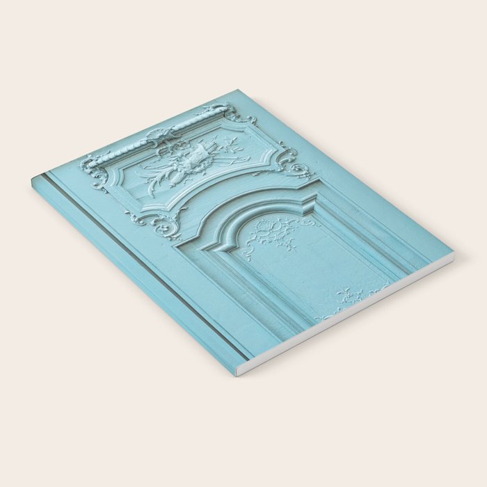 Blue Paris Door - Architecture Photograph, Travel Photography Notebook Gallery Image 1