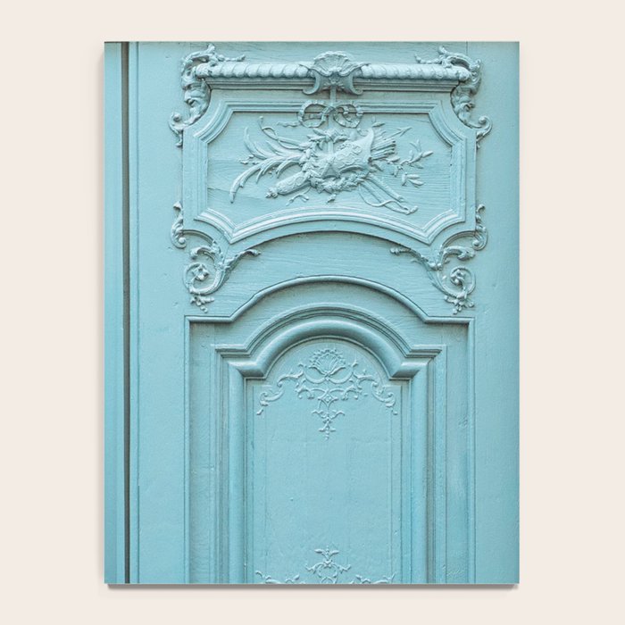 Blue Paris Door - Architecture Photograph, Travel Photography Notebook Gallery Image 4