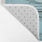 Blue Paris Door - Architecture Photograph, Travel Photography Bath Mat Gallery Image 2