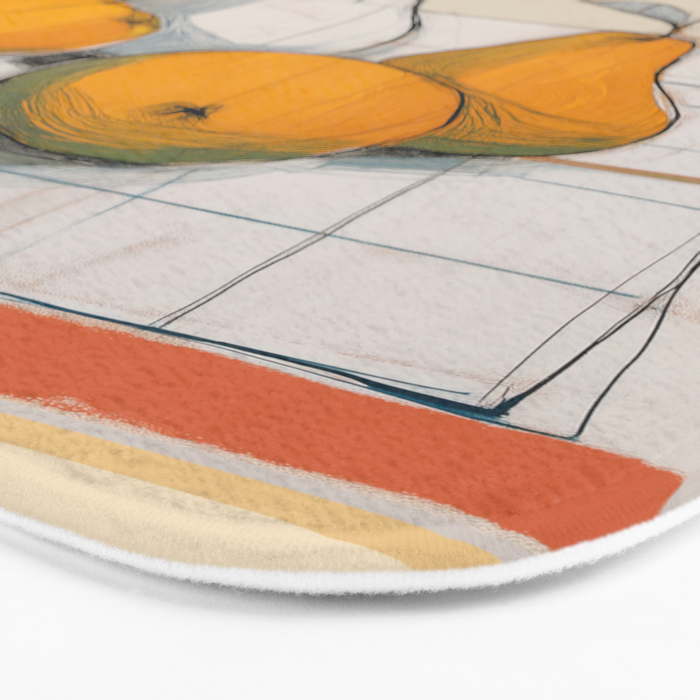 Modern Pear Still Life Bath Mat Gallery Image 3
