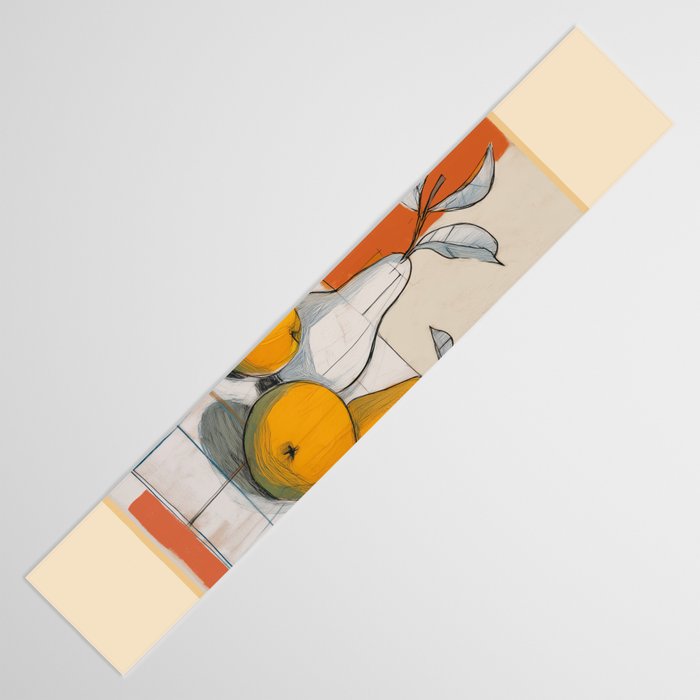 Modern Pear Still Life Table Runner Gallery Image 3