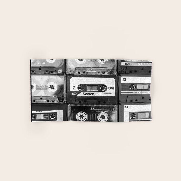 Something Nostalgic - black and white #decor #society6 #buyart Hand & Bath Towel Gallery Image 1