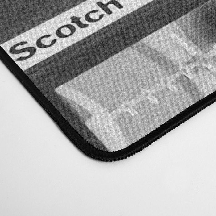 Something Nostalgic - black and white #decor #society6 #buyart Desk Mat Gallery Image 4