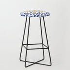 Intricate modern nature tile B Stool Gallery Image 1