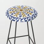 Intricate modern nature tile B Stool Gallery Image 2