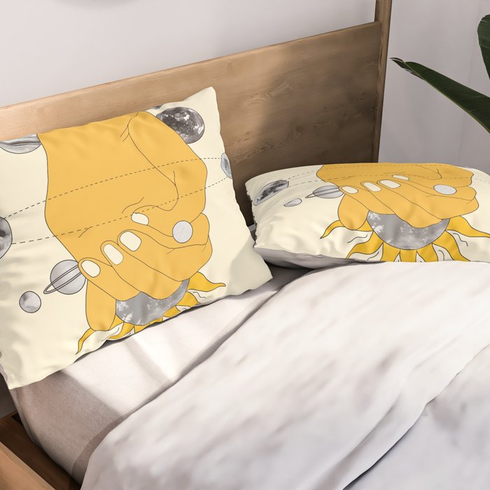 Everything Revolves Around Us Pillow Sham Gallery Image 2