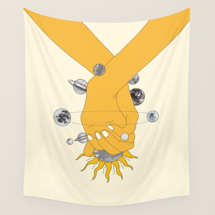 Everything Revolves Around Us Wall Tapestry Gallery Image 1