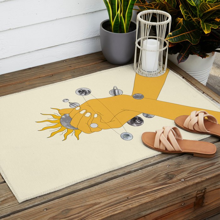 Everything Revolves Around Us Outdoor Rug Gallery Image 2