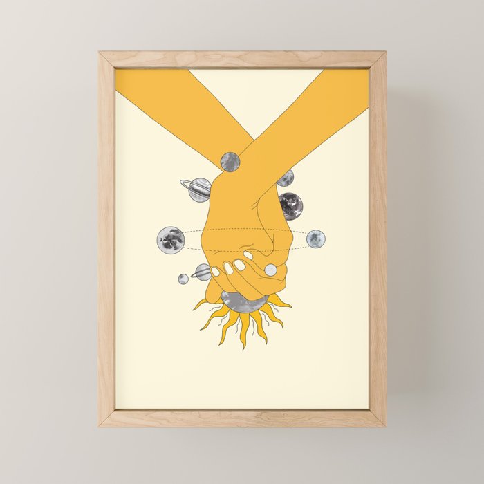 Everything Revolves Around Us Mini Art Print Gallery Image 1