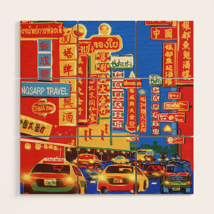 yaowarat Wood Wall Art Gallery Image 1