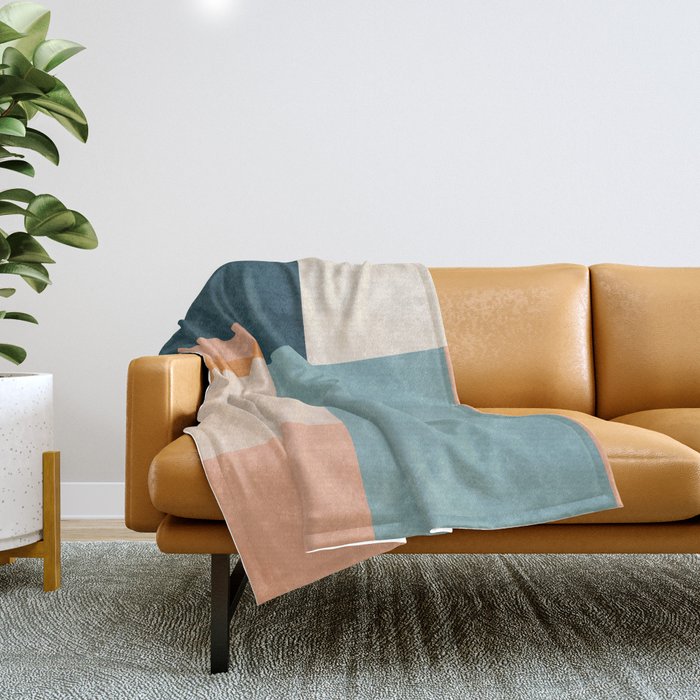 Minimal Abstract 14 Throw Blanket Gallery Image 1