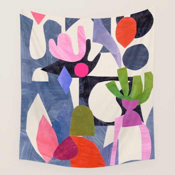 Mid Night Cactus Wall Tapestry Gallery Image 4