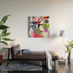Mid Night Cactus Wood Wall Art Gallery Image 2