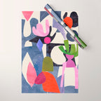 Mid Night Cactus Wrapping Paper Gallery Image 1