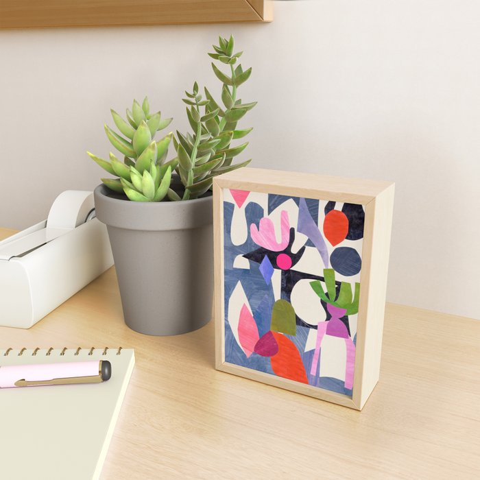Mid Night Cactus Mini Art Print Gallery Image 2