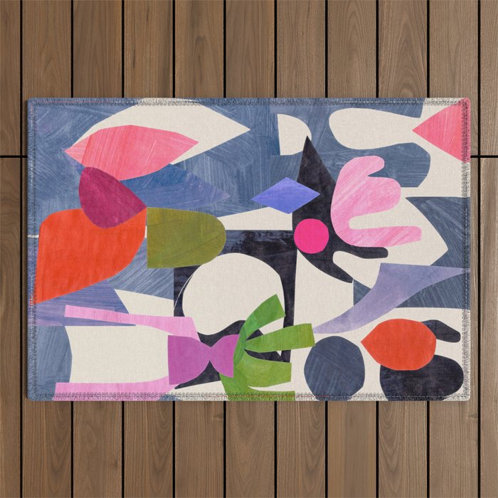 Mid Night Cactus Outdoor Rug Gallery Image 1