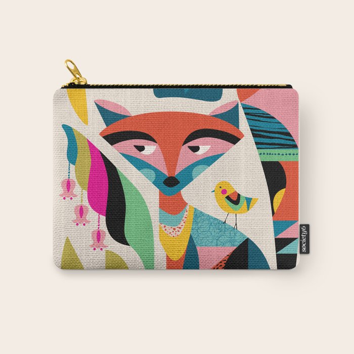 Mid-Century Fox Carry All Pouch Gallery Image 1