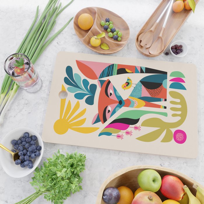 Mid-Century Fox Cutting Board Gallery Image 2