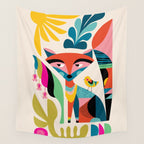 Mid-Century Fox Wall Tapestry Gallery Image 4