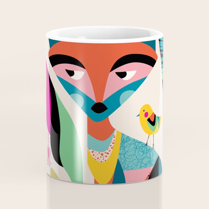 Mid-Century Fox Coffee Mug Gallery Image 4