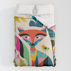 Mid-Century Fox Duvet Cover Gallery Image 6