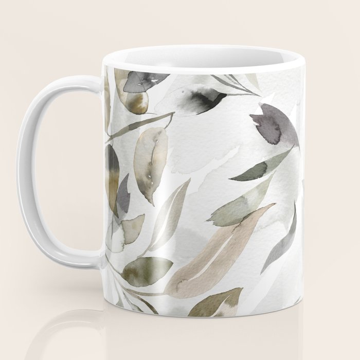 Harvest 2025 Mystic Watercolor Leaves Fall Coffee Mug Gallery Image 3
