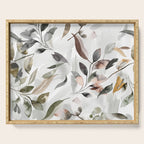Harvest 2025 Mystic Watercolor Leaves Fall Serving Tray Gallery Image 1