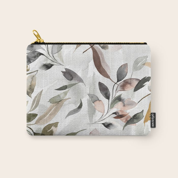 Harvest 2025 Mystic Watercolor Leaves Fall Carry All Pouch Gallery Image 1