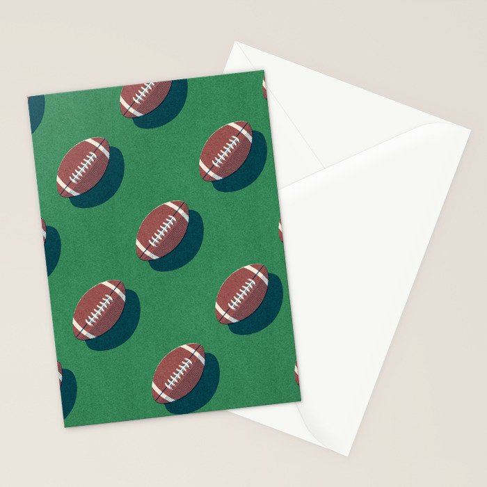 BALLS American Football - pattern Stationery Card Gallery Image 2
