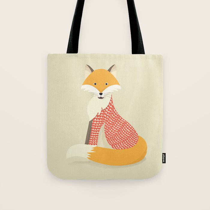 Whimsical Red Fox Tote Bag Gallery Image 1