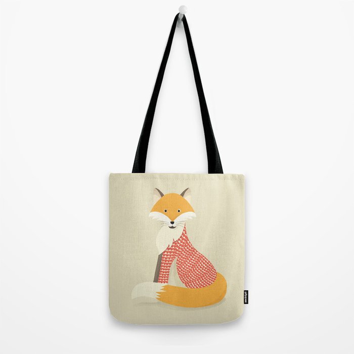 Whimsical Red Fox Tote Bag Gallery Image 2